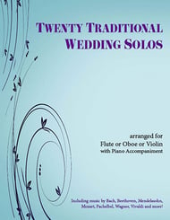 20 Traditional Wedding Solos C Instruments - Flute or Oboe or Violin and Piano EPRINT cover Thumbnail